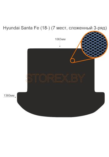 Hyundai Santa Fe (18-) Багажник (7 мест, сложенный 3-ряд) copy